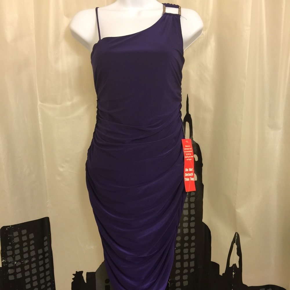 New Sweet Storm Large purple stretch dress